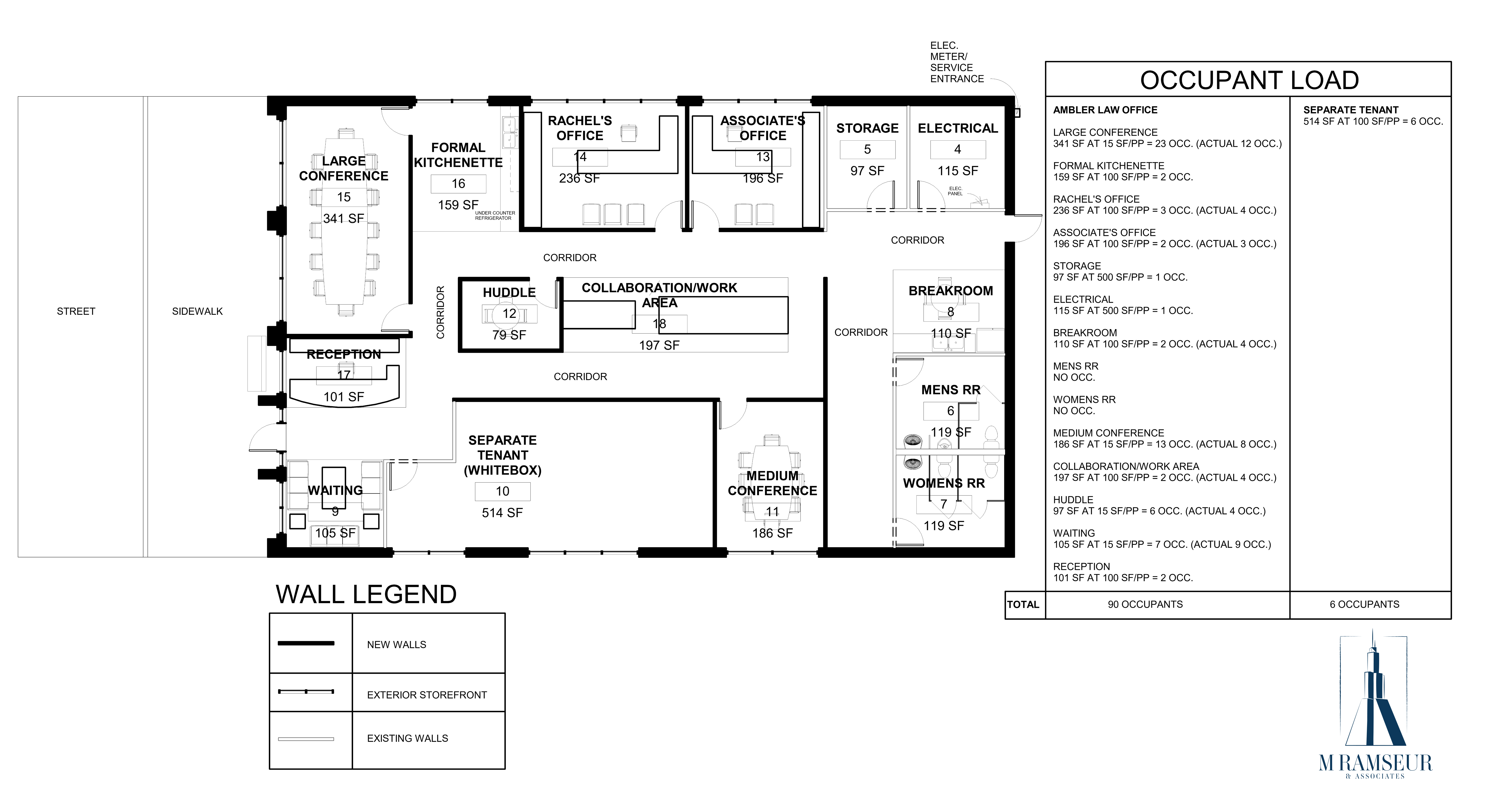 SCHEMATIC DESIGN LAW OFFICE CONCEPT FLOOR PLAN