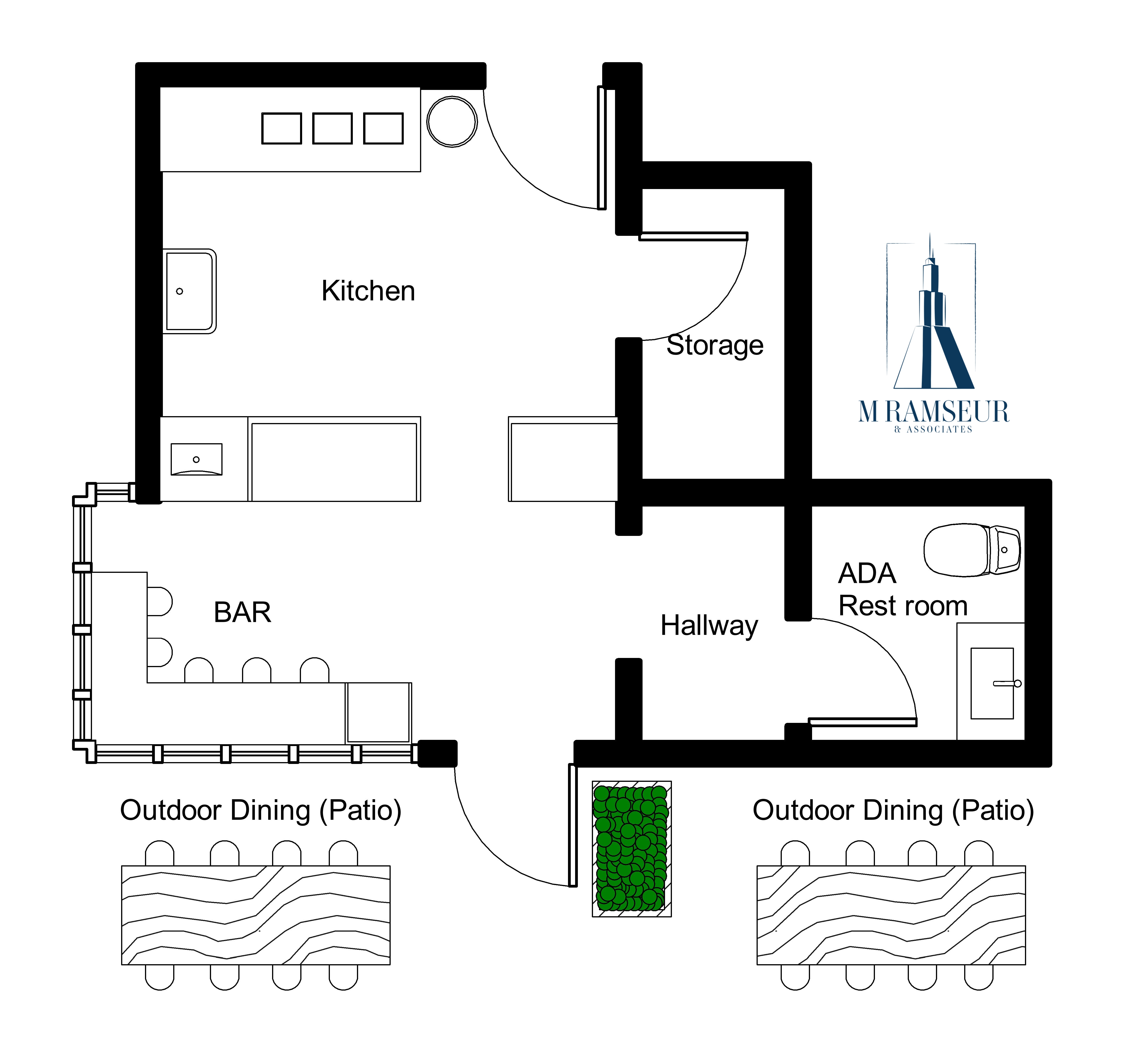 SCHEMATIC DESIGN CAFE CONCEPT FLOOR PLAN